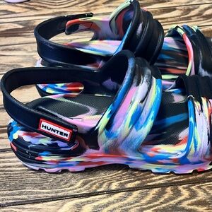 Hunter Bloom Marbled Sandal